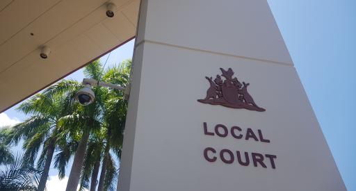 The Territory Coat of Arms above a sign saying Local Court