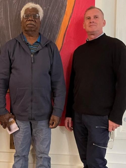 Bobby Nunggumajbarr and Ben Scambary April 2022
