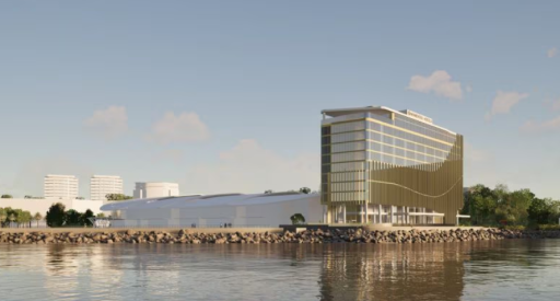 Architect vision of Waterfront Hotel