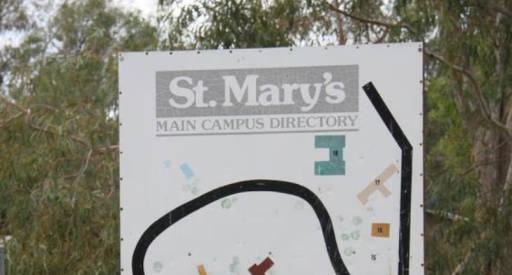 St. Mary's old campus sign